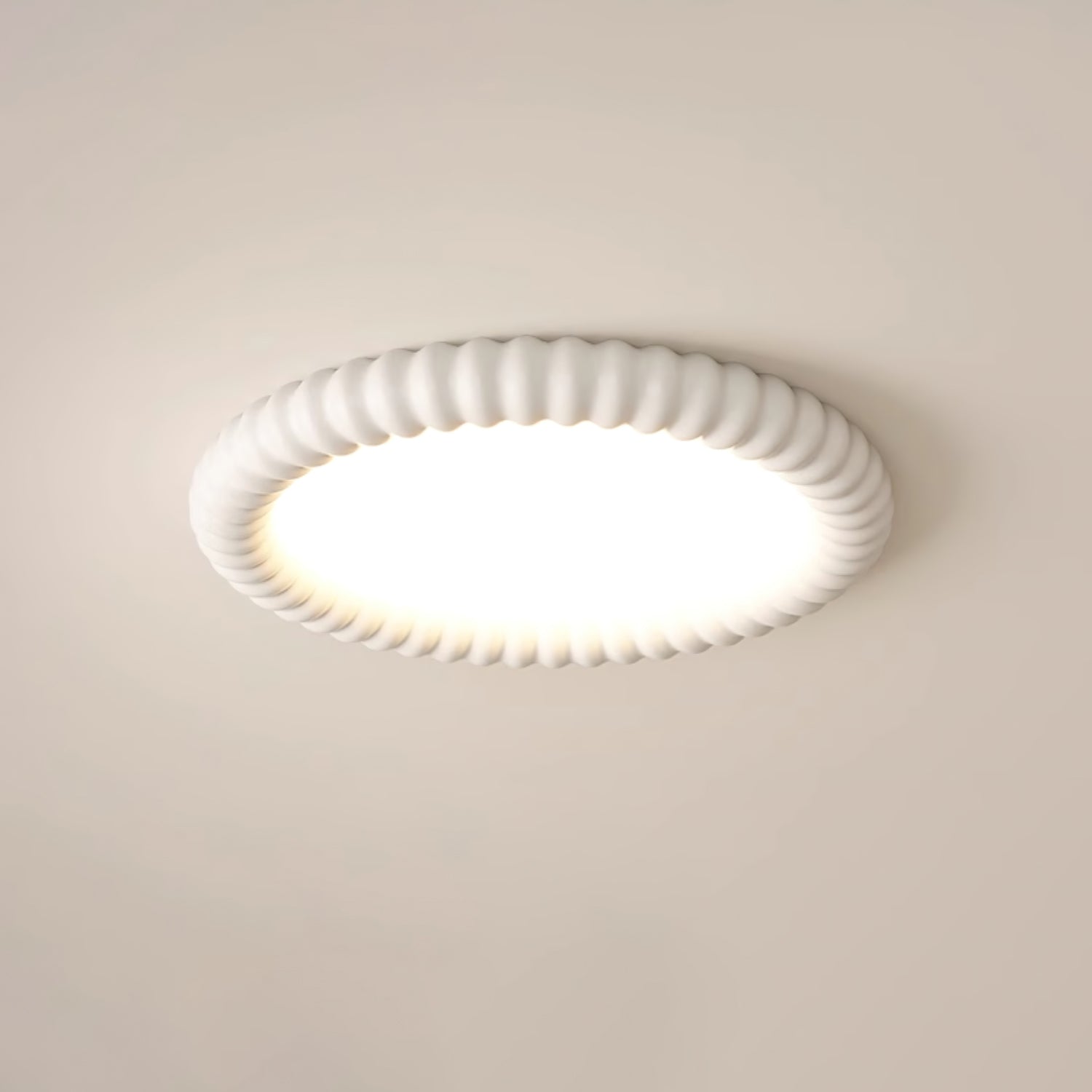 Ulire Nordic Art Ripple Resin Ceiling Light - Letslighting