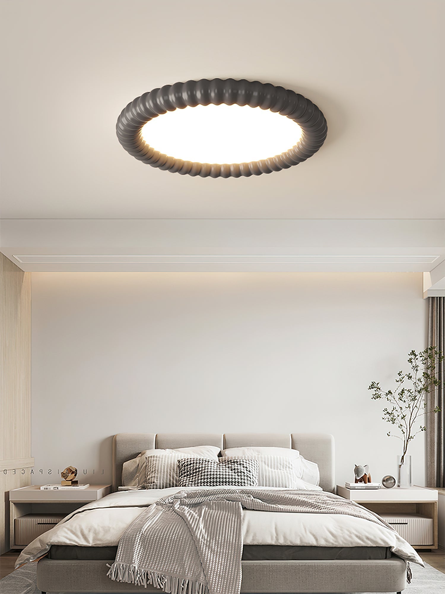 Ulire Nordic Art Ripple Resin Ceiling Light - Letslighting