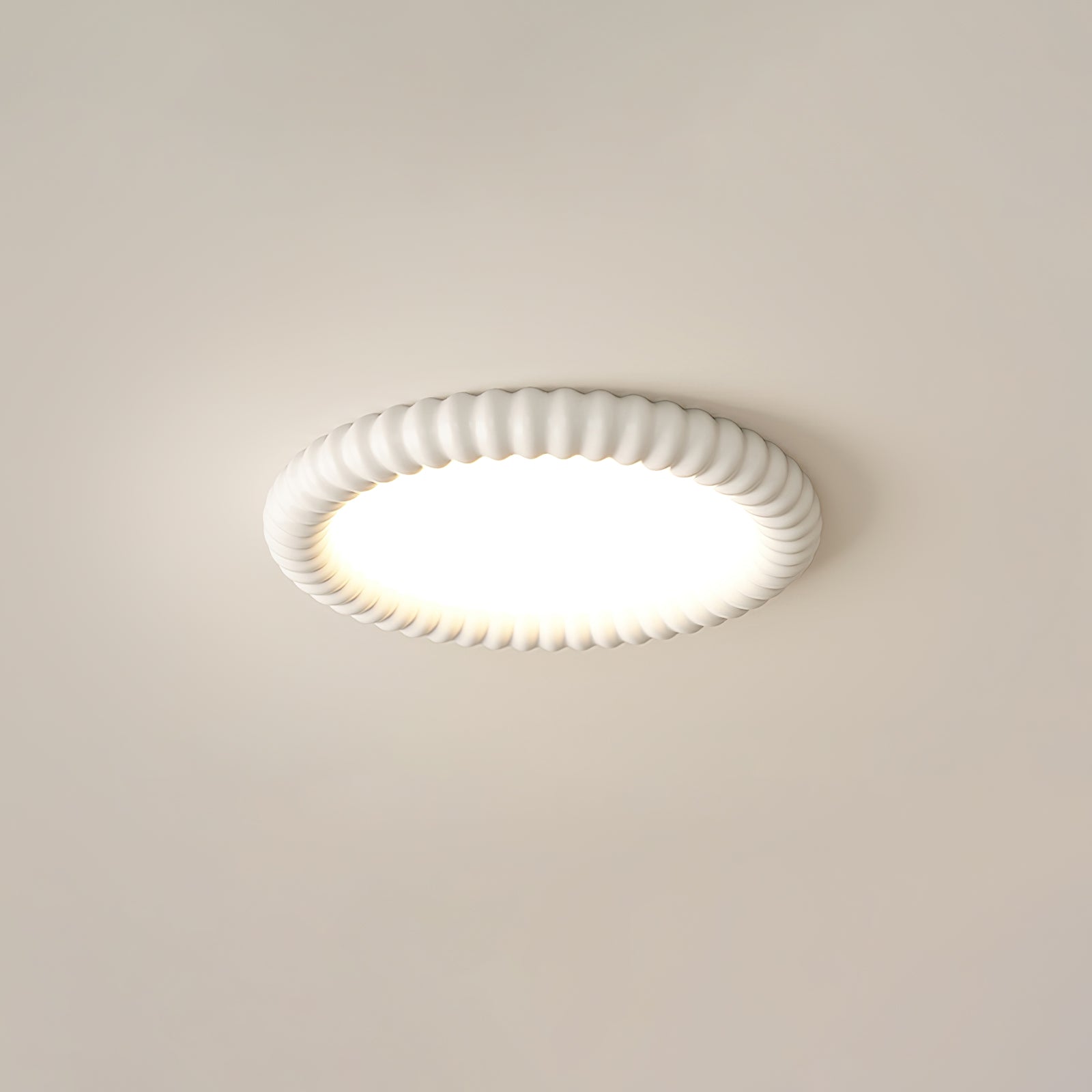 Ulire Nordic Art Ripple Resin Ceiling Light - Letslighting