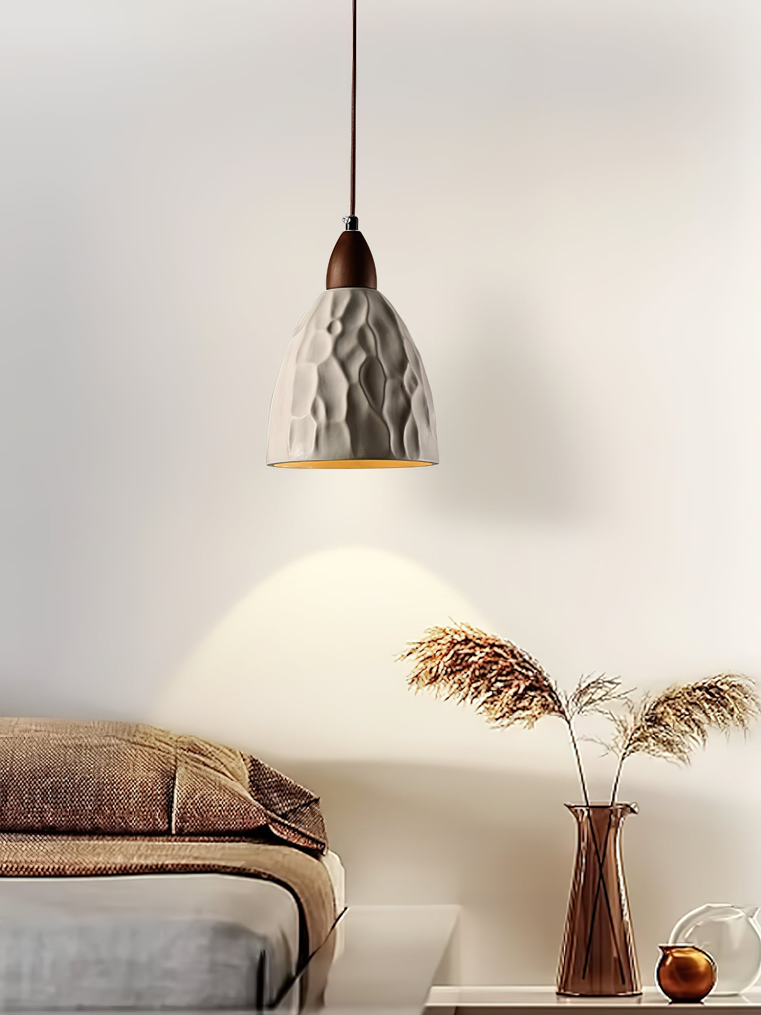 Osilora Premium Nordic Art Ripple Wood Pendant Light - Letslighting