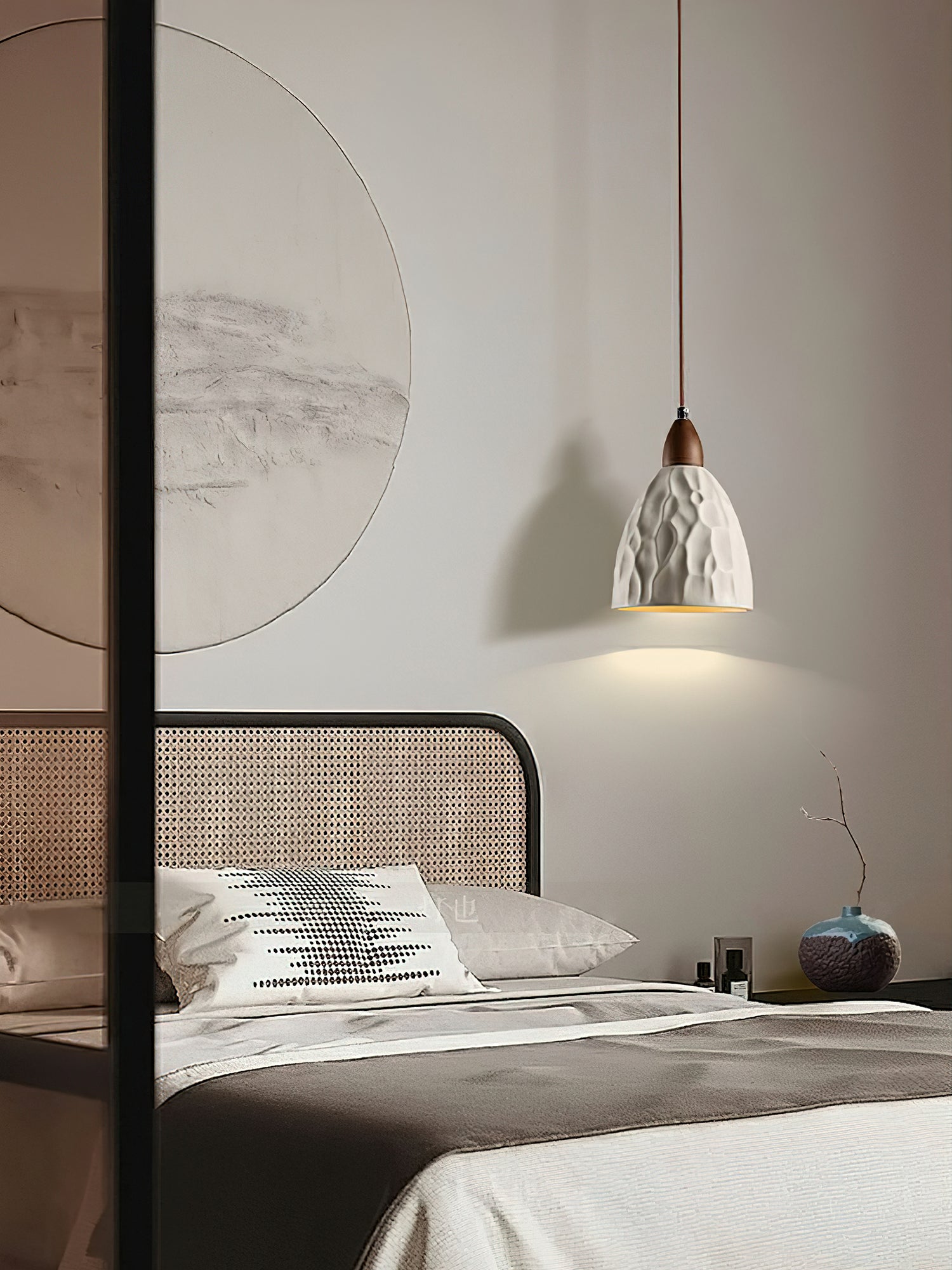 Osilora Premium Nordic Art Ripple Wood Pendant Light - Letslighting