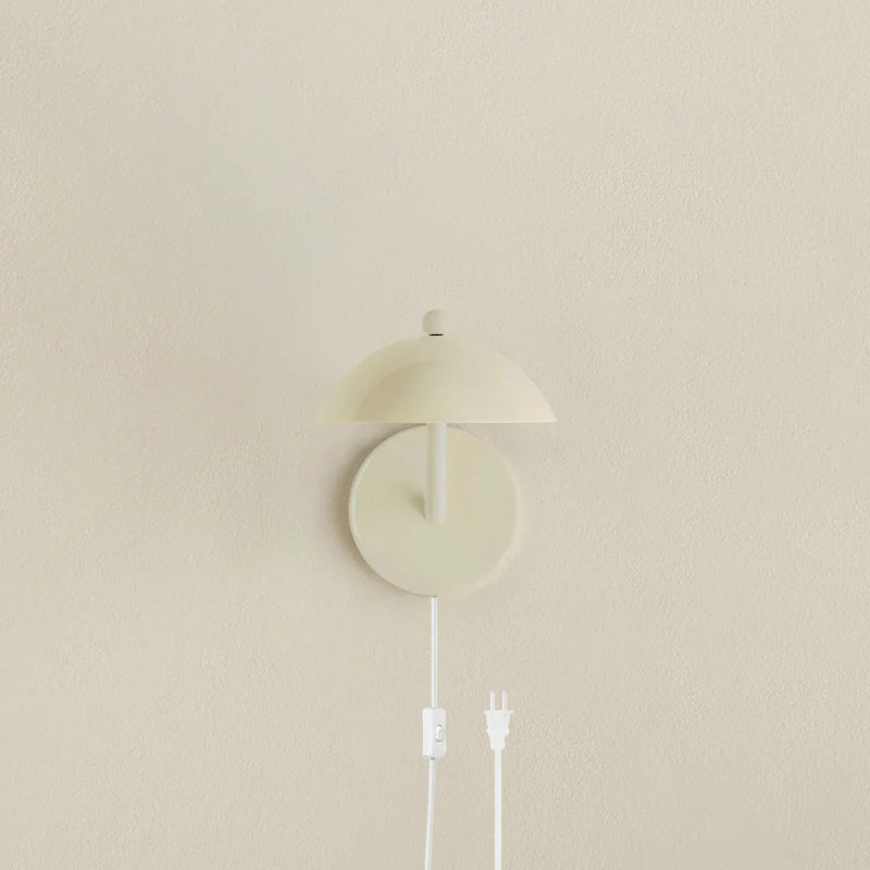Aria Black Curved Arm Wall Lamp Plug-in - Letslighting