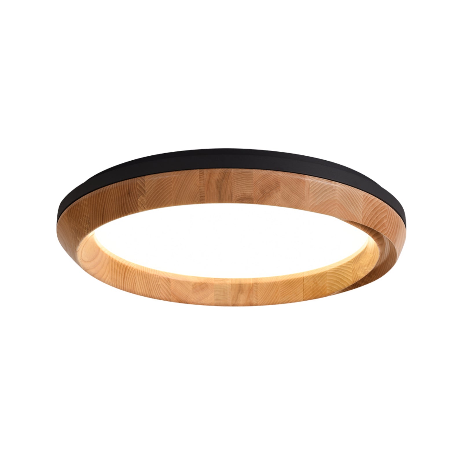 Aurdoreth Modern Minimalist Ripple Wood Ceiling Light - Letslighting