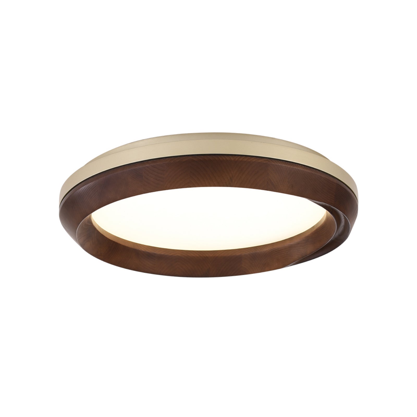 Aurdoreth Modern Minimalist Ripple Wood Ceiling Light - Letslighting