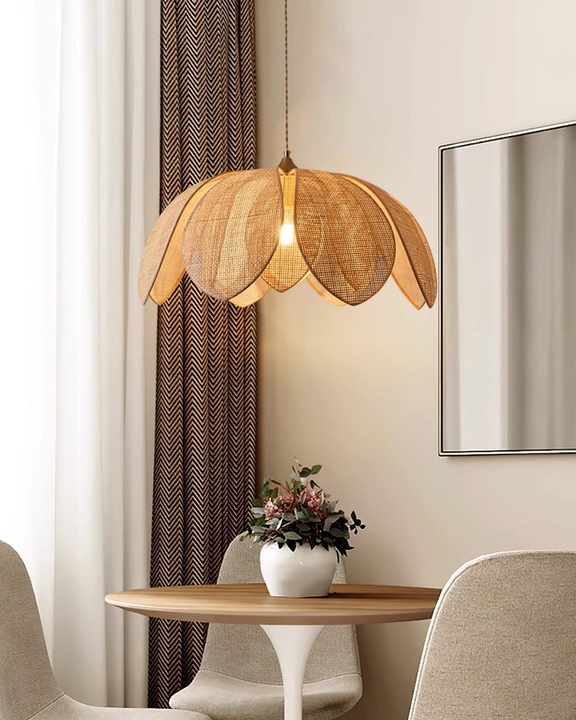 Fionel Rattan Pendant Lamp - Letslighting