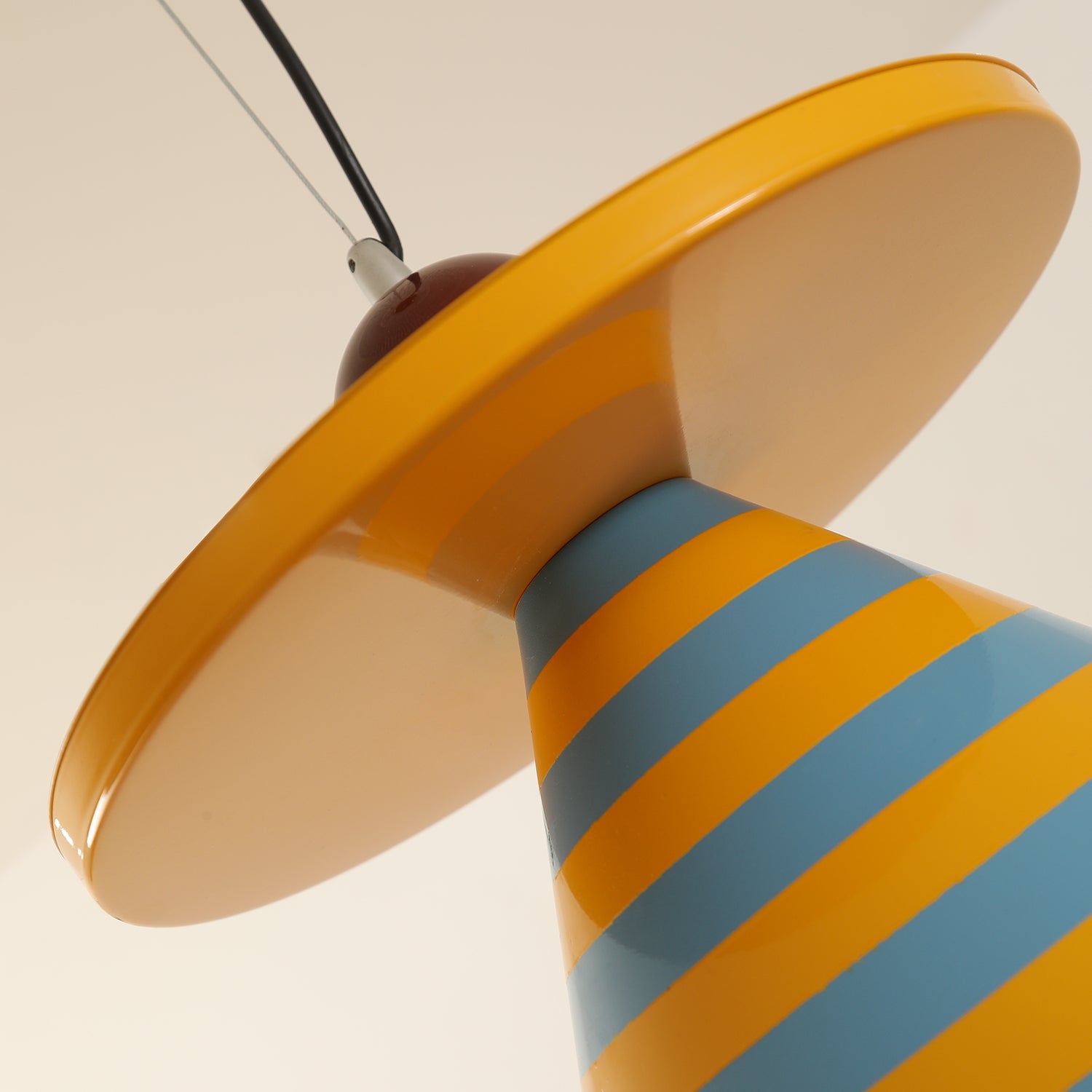 Riva Pendant Lamp Striped Conical Playful Vibrant - Letslighting