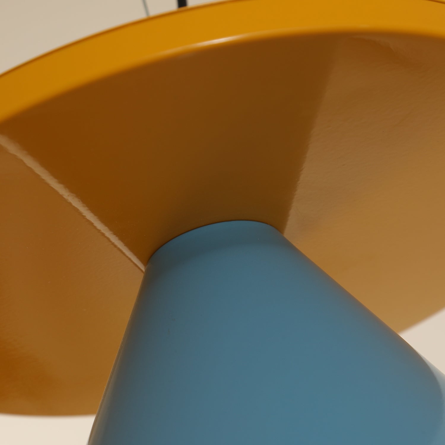 Riva Pendant Lamp Striped Conical Playful Vibrant - Letslighting