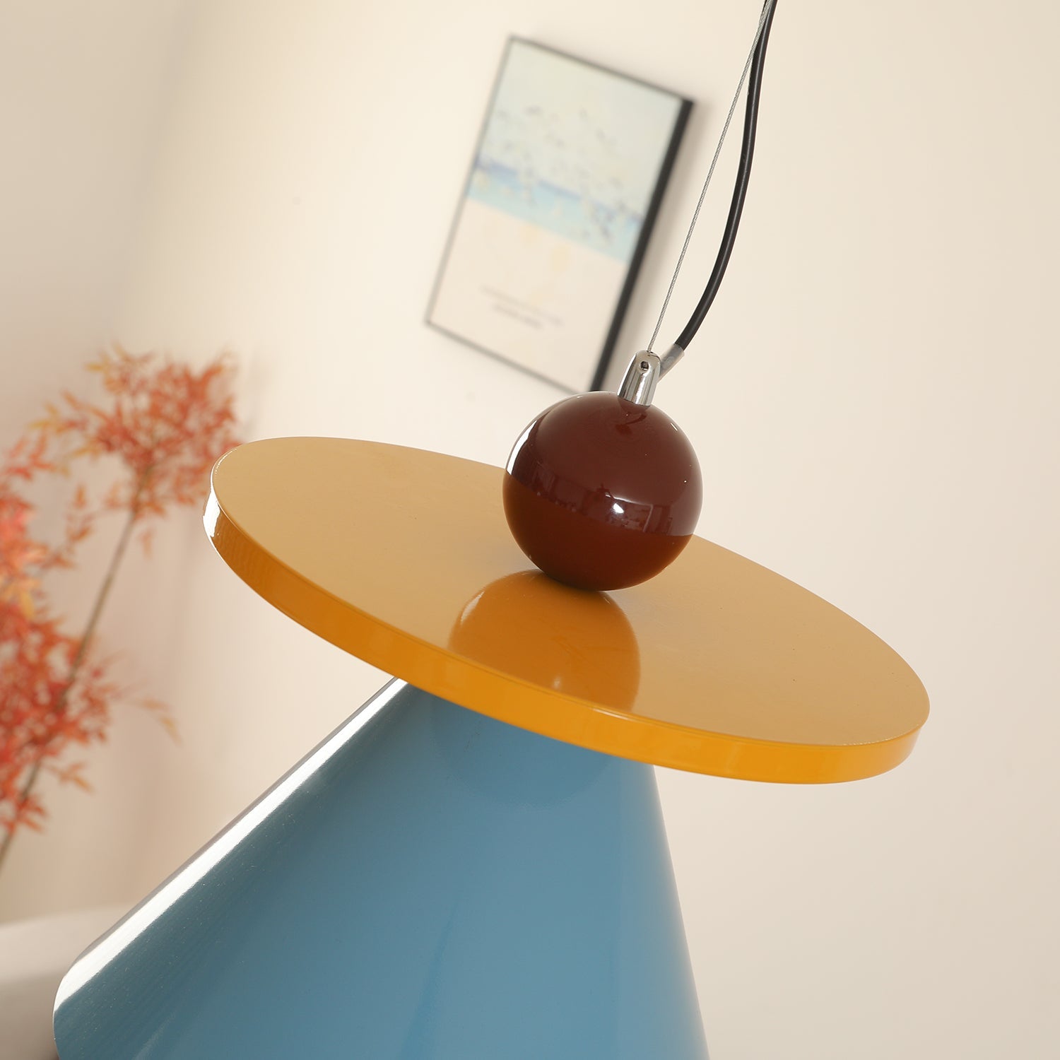 Riva Pendant Lamp Striped Conical Playful Vibrant - Letslighting