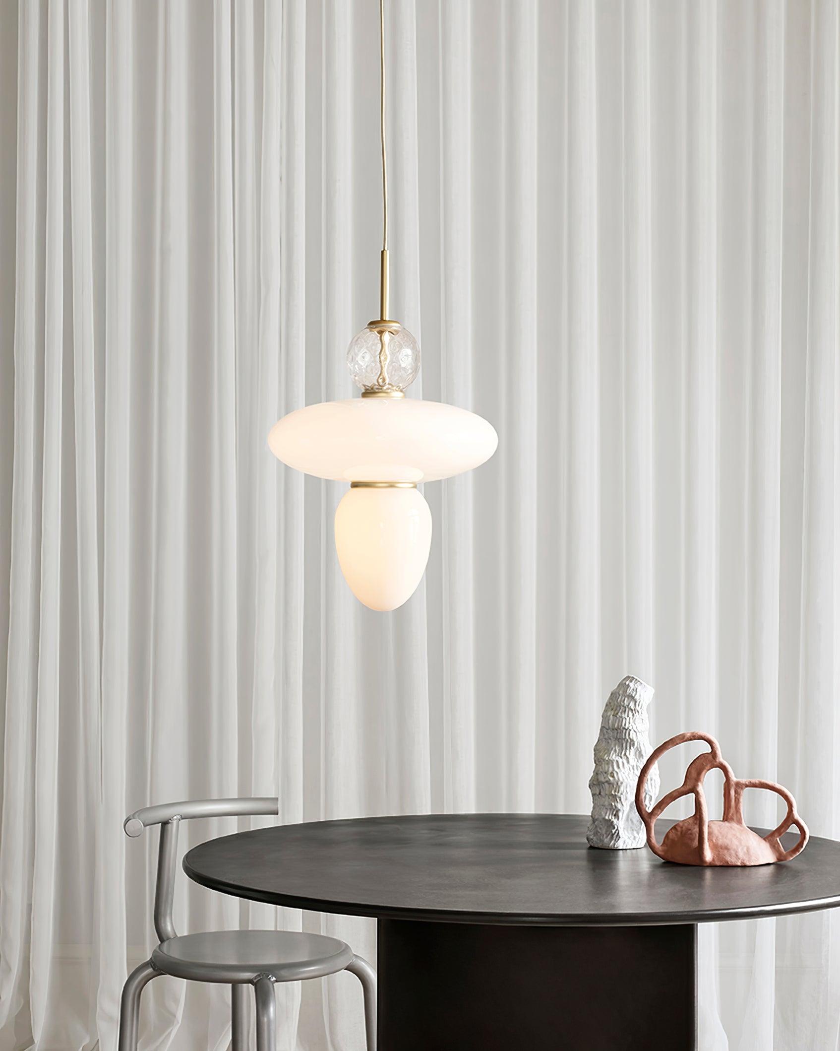 Orbelin Glass and Brass Pendant Lamp - Letslighting