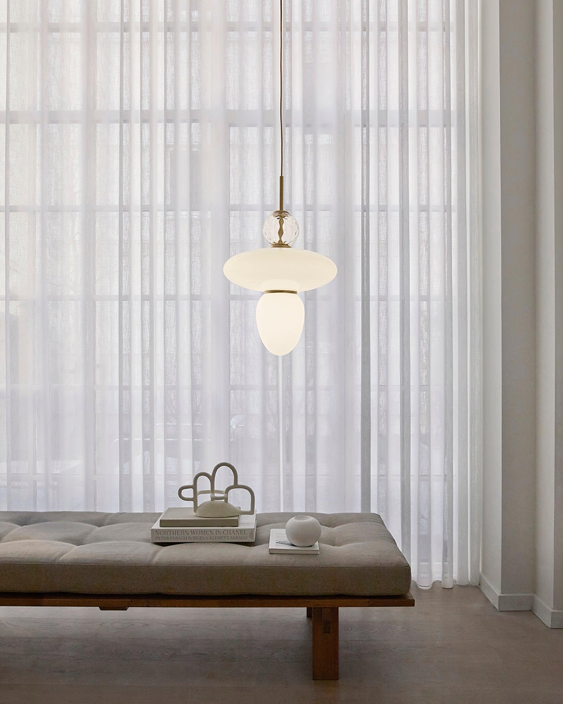 Orbelin Glass and Brass Pendant Lamp - Letslighting