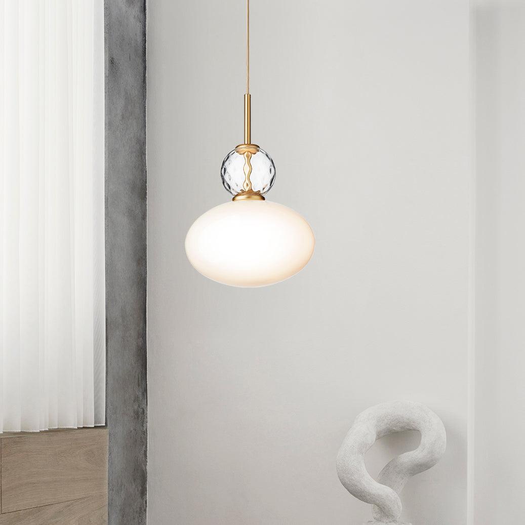 Orbelin Glass and Brass Pendant Lamp - Letslighting