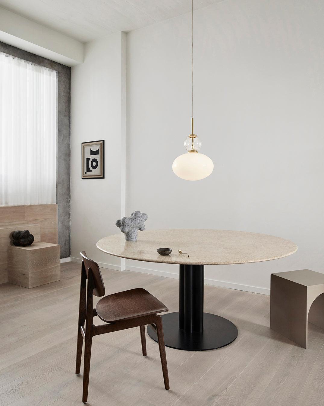 Orbelin Glass and Brass Pendant Lamp - Letslighting