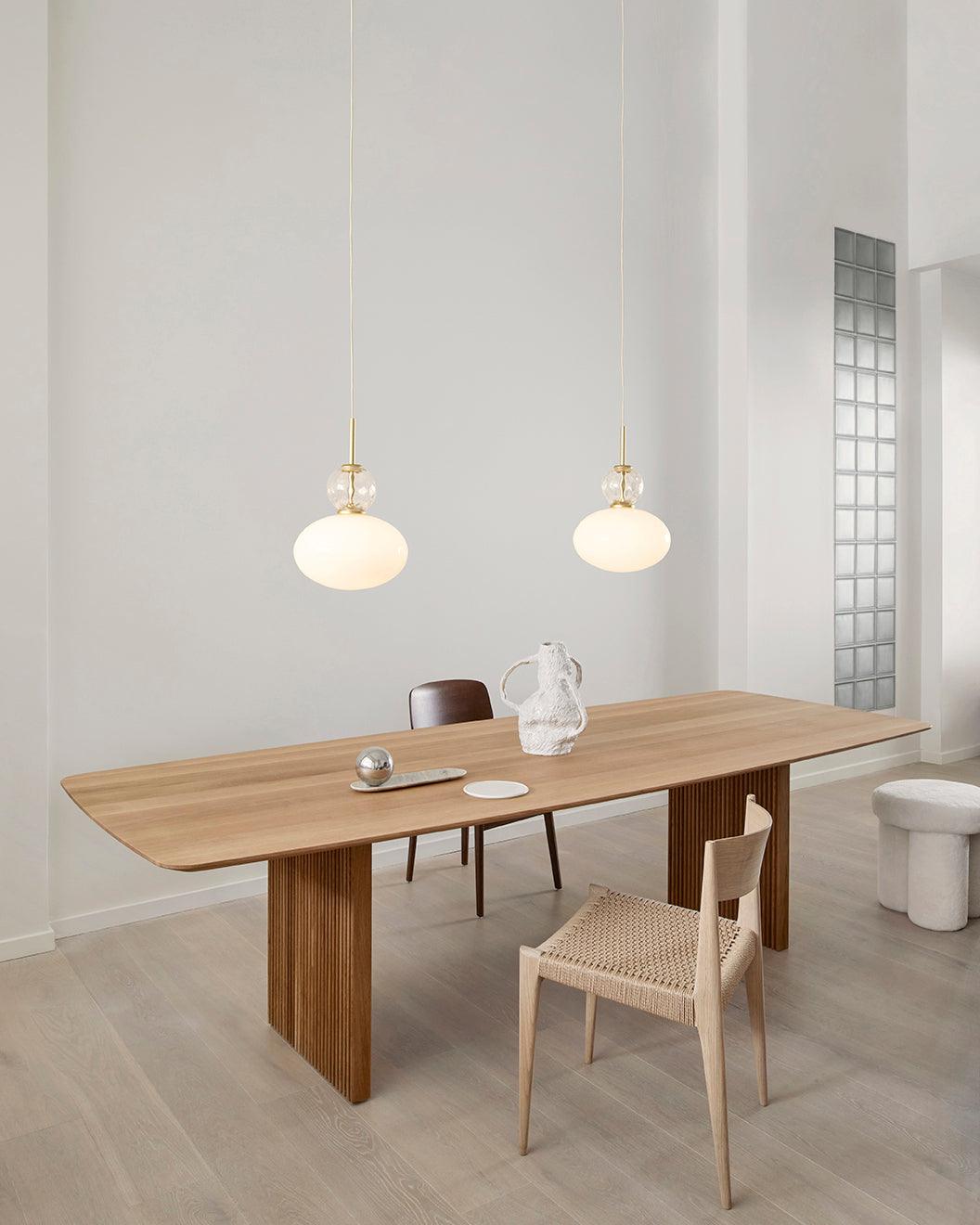 Orbelin Glass and Brass Pendant Lamp - Letslighting