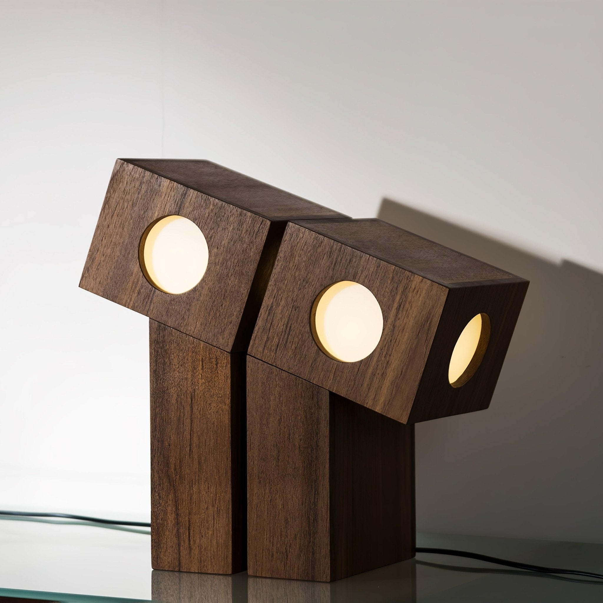 Geo Modern Wood Table Lamp - Letslighting