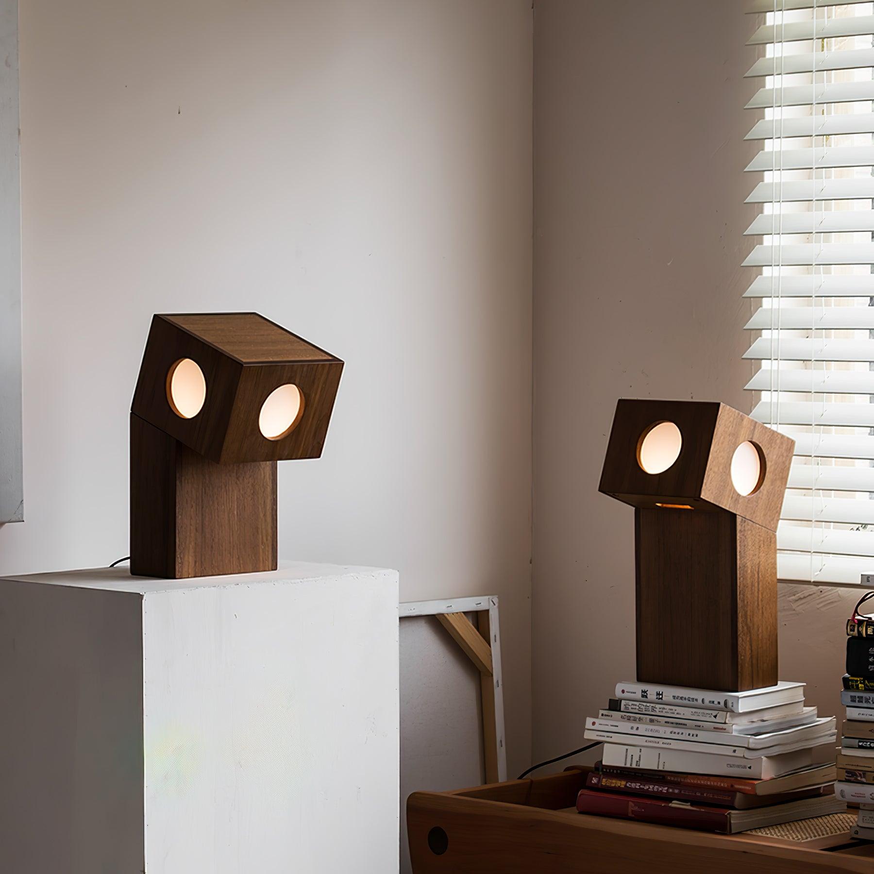 Geo Modern Wood Table Lamp - Letslighting