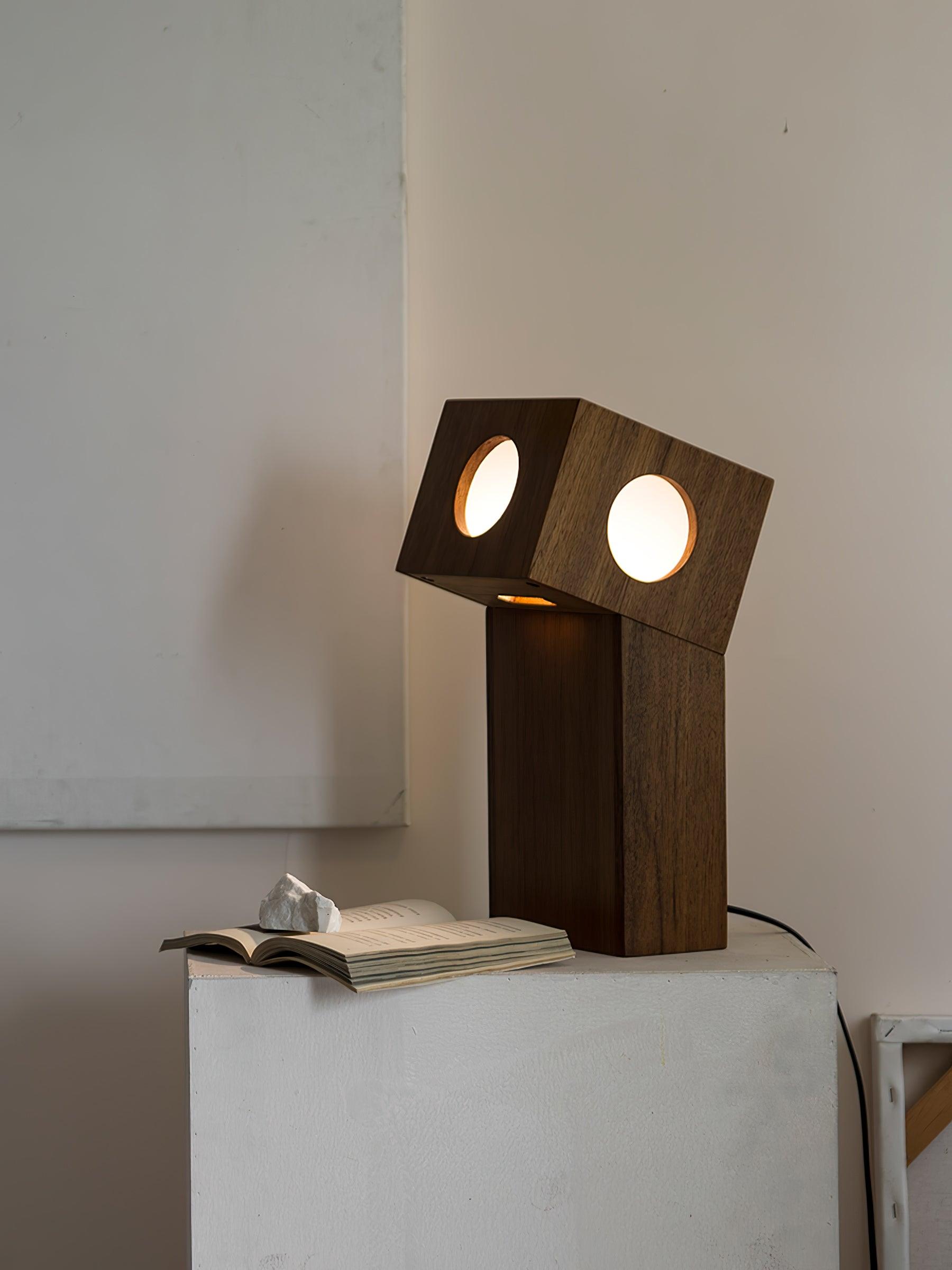 Geo Modern Wood Table Lamp - Letslighting
