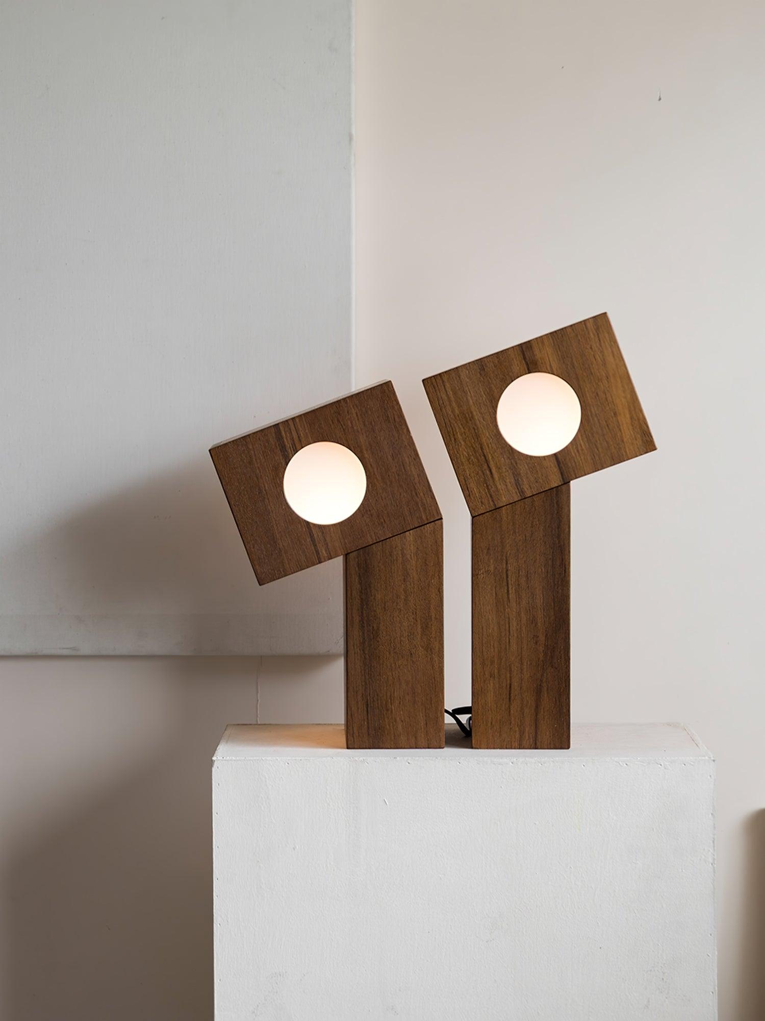 Geo Modern Wood Table Lamp - Letslighting