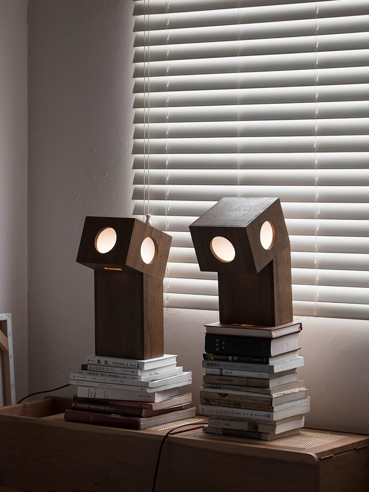 Geo Modern Wood Table Lamp - Letslighting