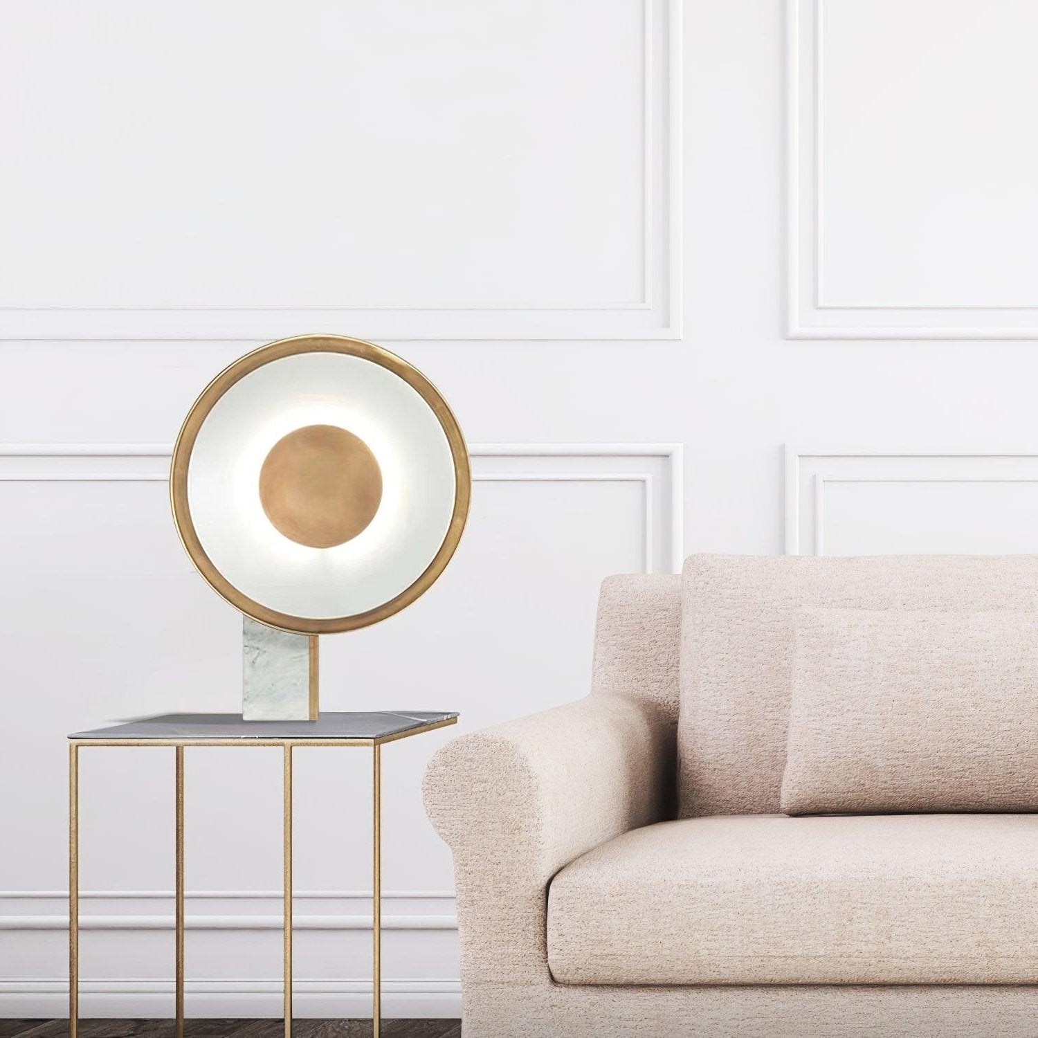 Tessain Marble Minimalist Table Lamp - Letslighting