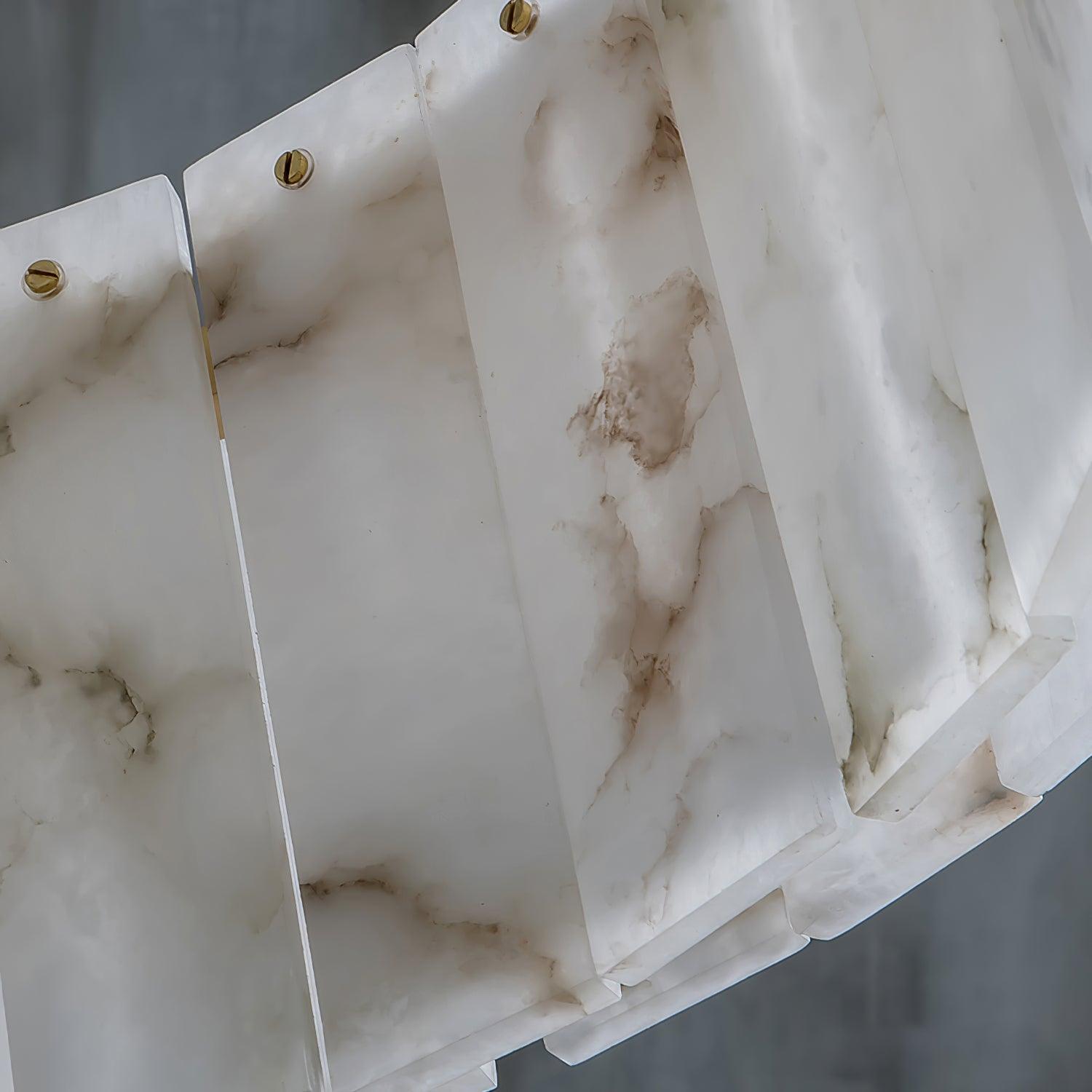 Zelaean Alabaster Round Pendant Light - Letslighting