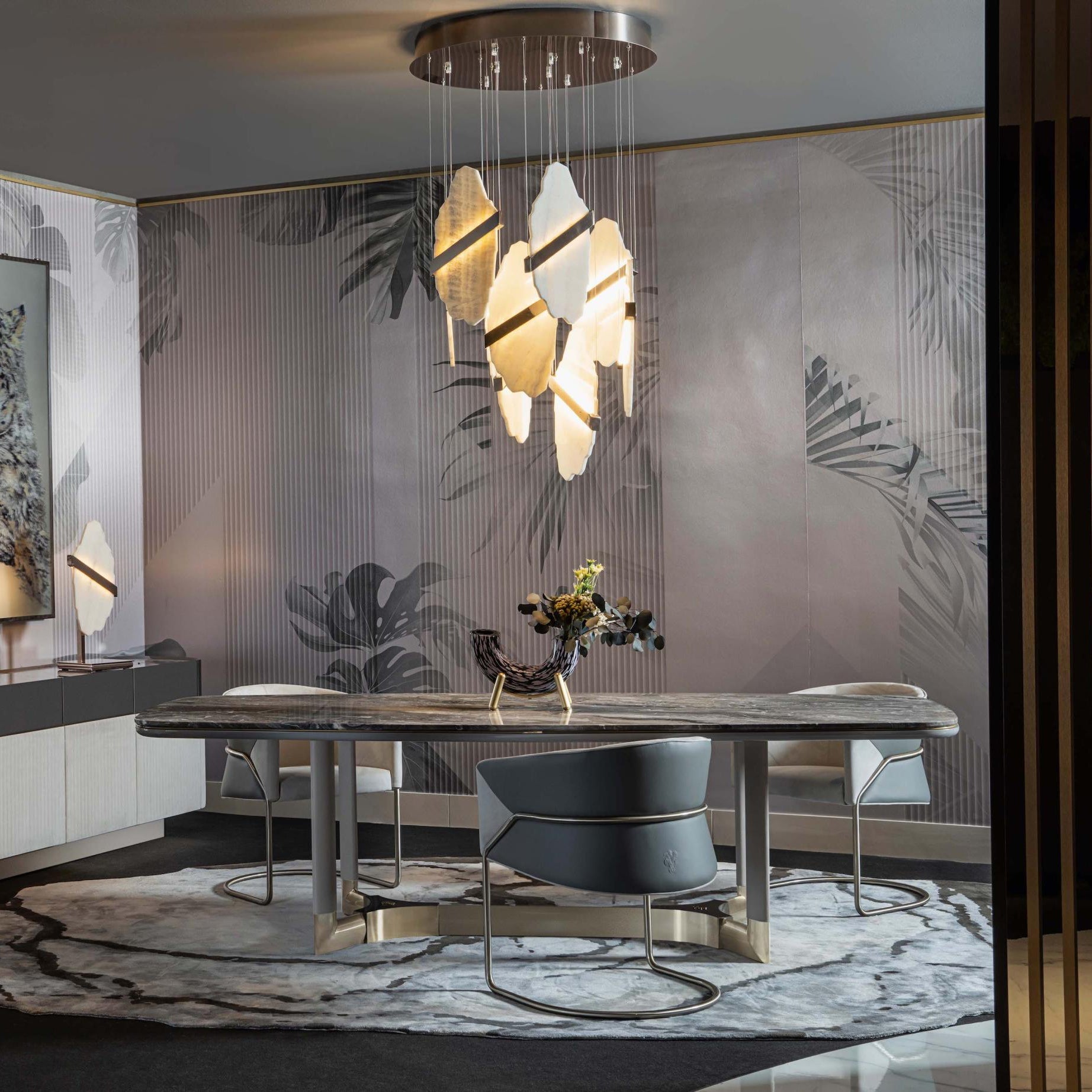Ollorus Irregular Alabaster Chandelier - Letslighting