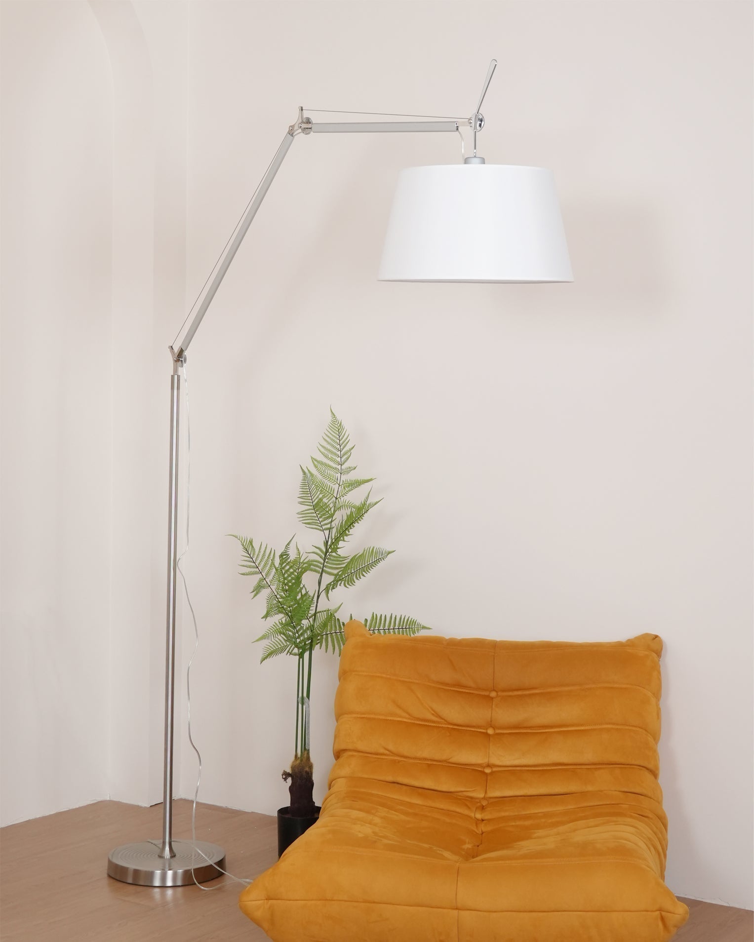 Ciroce Fabric Industrial Floor Lamp - Letslighting