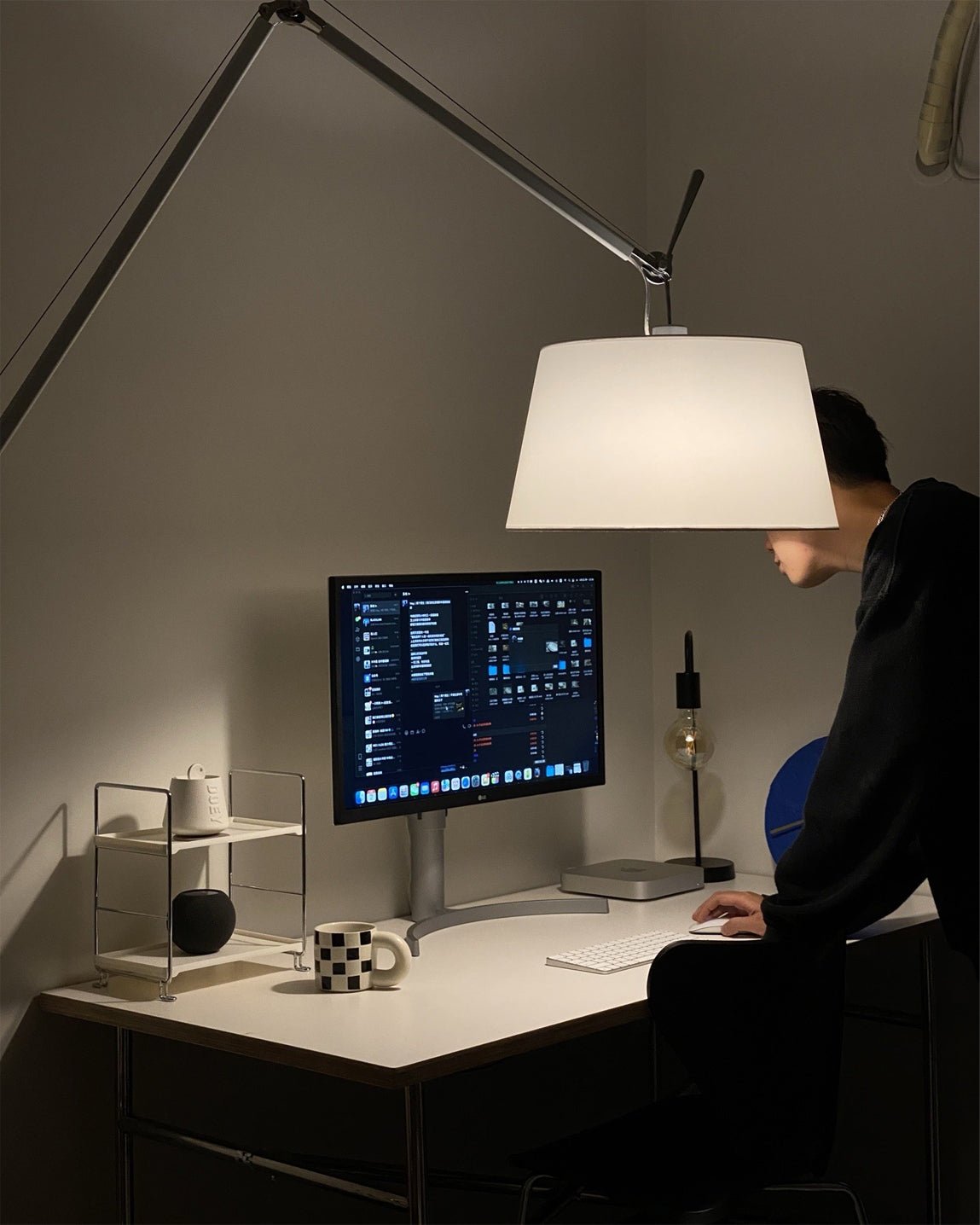 Ciroce Fabric Industrial Floor Lamp - Letslighting