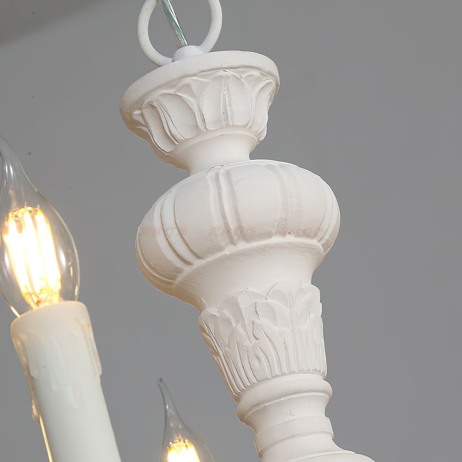Olrinila Roman Pillar Hand-carved Wood Chandelier - Letslighting