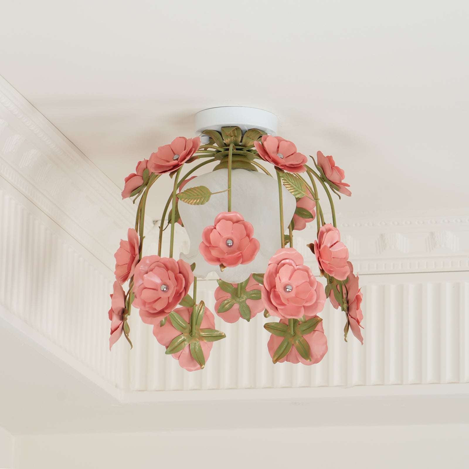 Ceiling Light Canopy Floral Blossom Romantic Ambience - Letslighting