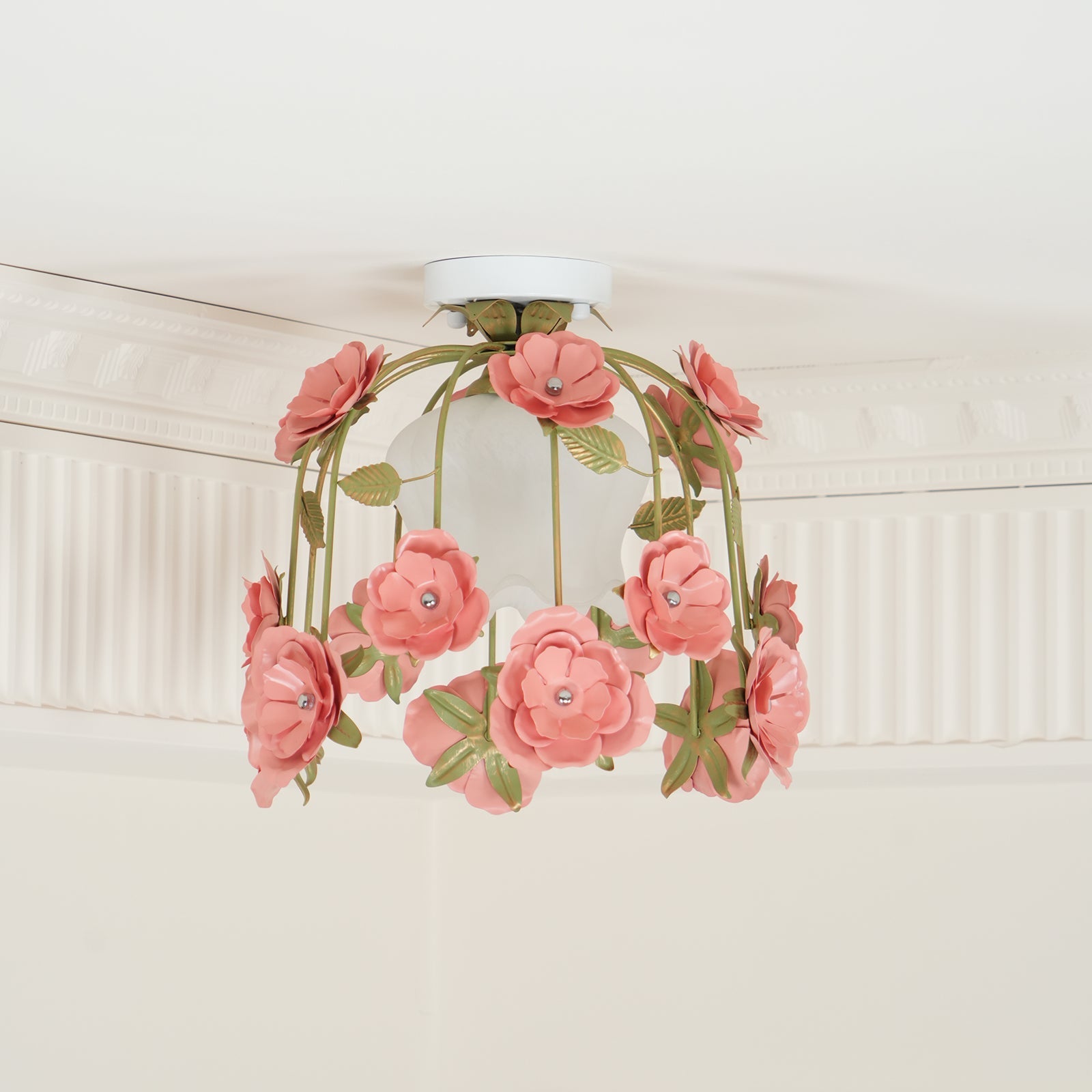 Ceiling Light Canopy Floral Blossom Romantic Ambience - Letslighting
