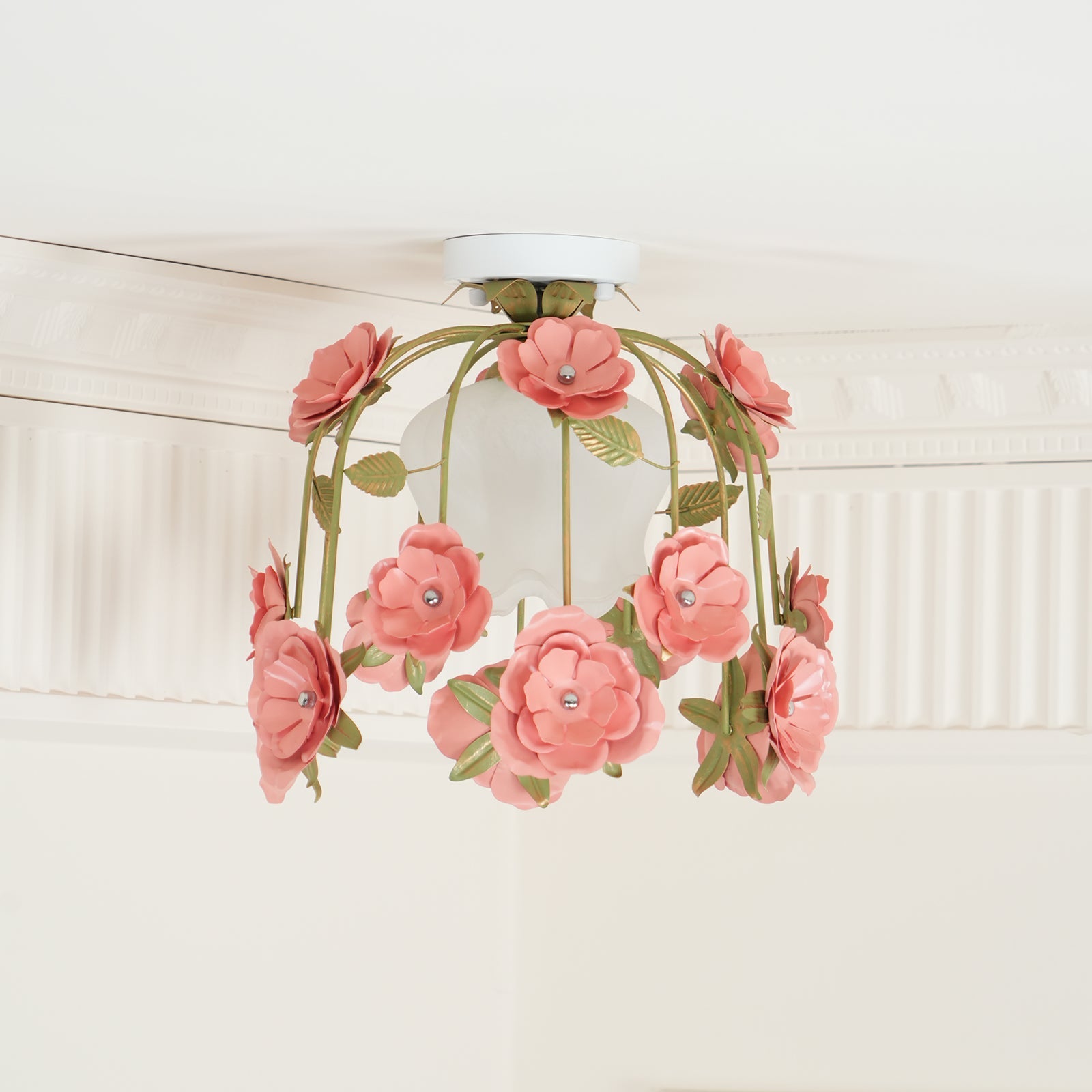 Ceiling Light Canopy Floral Blossom Romantic Ambience - Letslighting