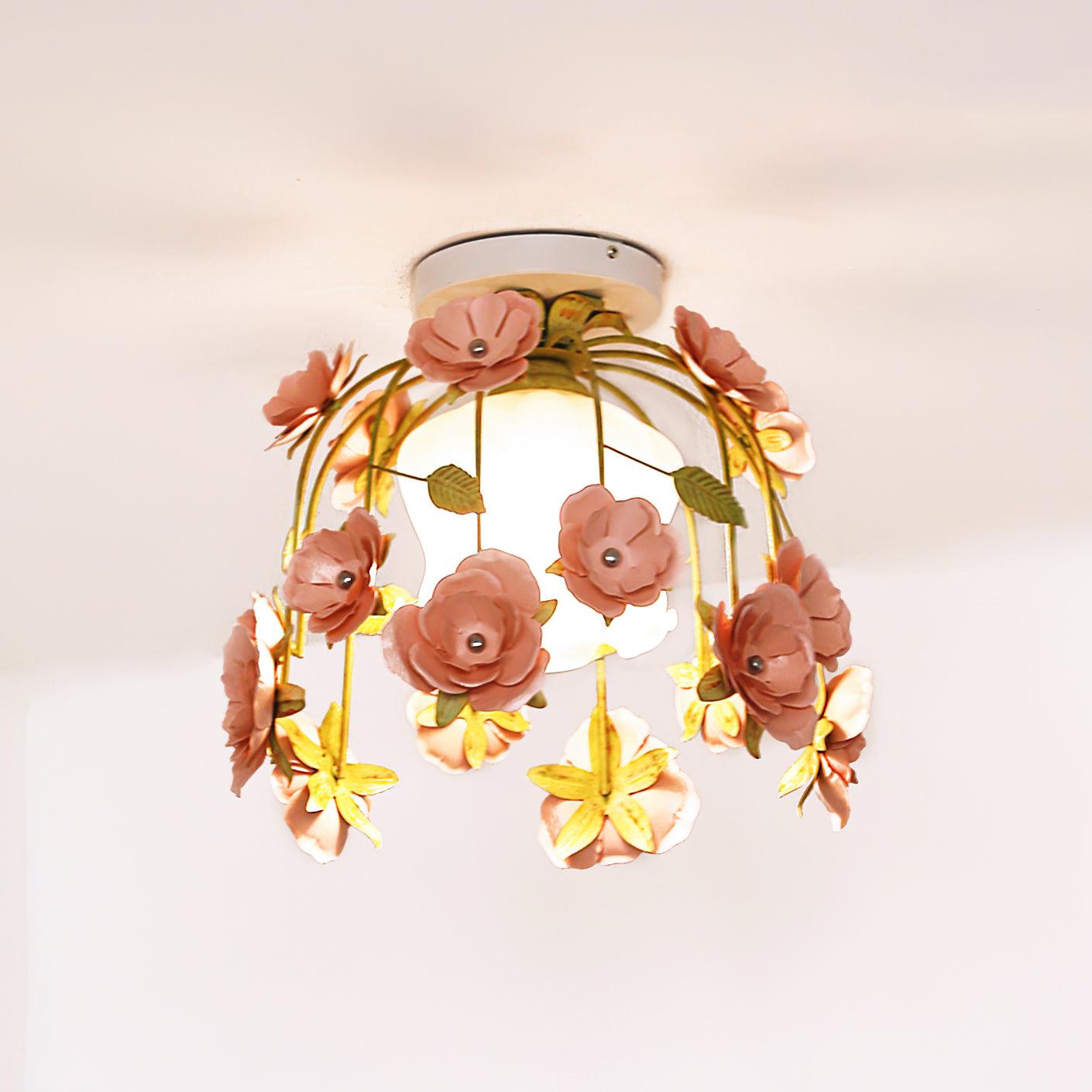 Ceiling Light Canopy Floral Blossom Romantic Ambience - Letslighting