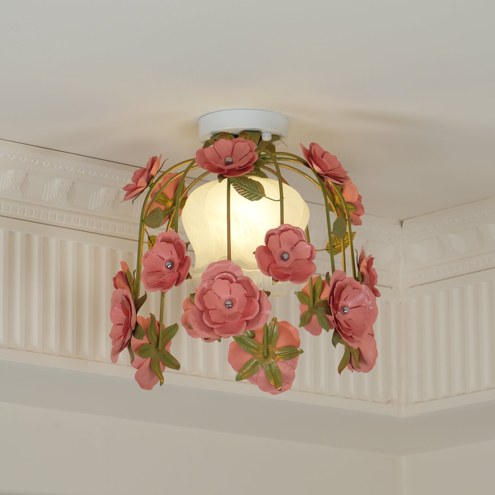 Ceiling Light Canopy Floral Blossom Romantic Ambience - Letslighting