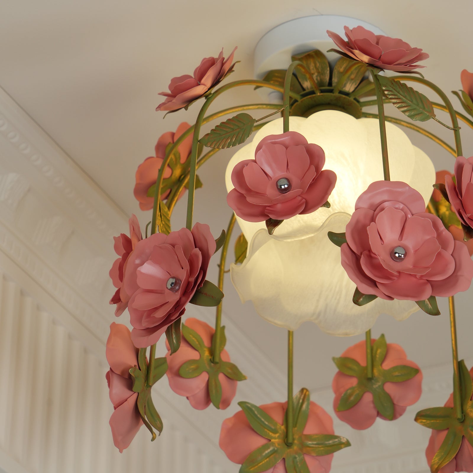 Ceiling Light Canopy Floral Blossom Romantic Ambience - Letslighting