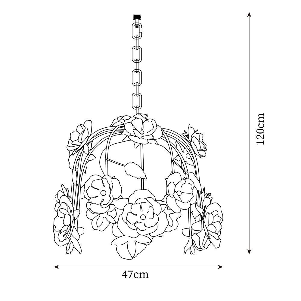 Bellova Floral Chandelier - Letslighting