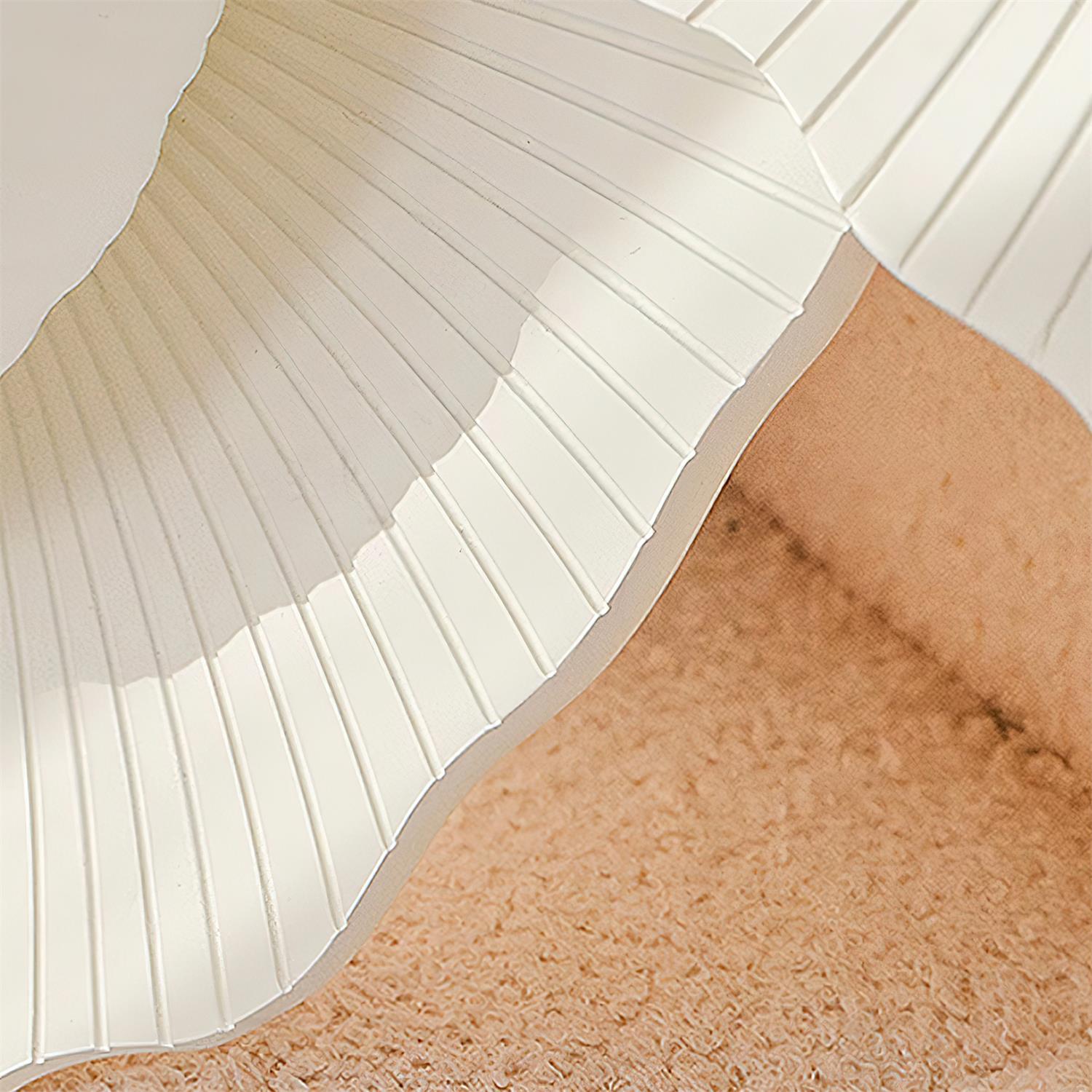 Ceiling Light Scalloped Resin Disc Playful Interiors - Letslighting