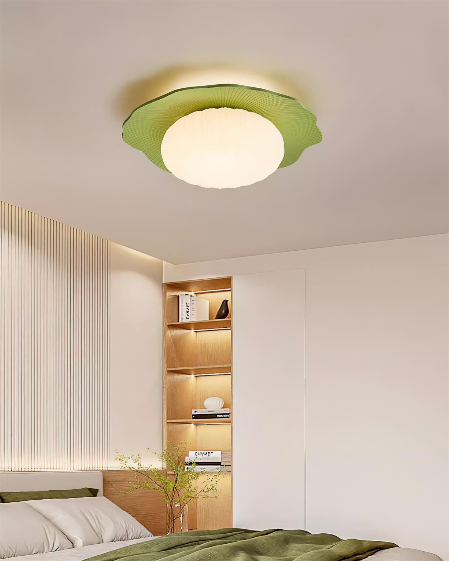 Ceiling Light Scalloped Resin Disc Playful Interiors - Letslighting