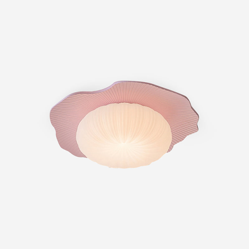 Ceiling Light Scalloped Resin Disc Playful Interiors - Letslighting