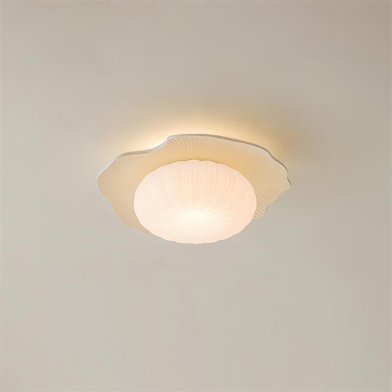 Ceiling Light Scalloped Resin Disc Playful Interiors - Letslighting