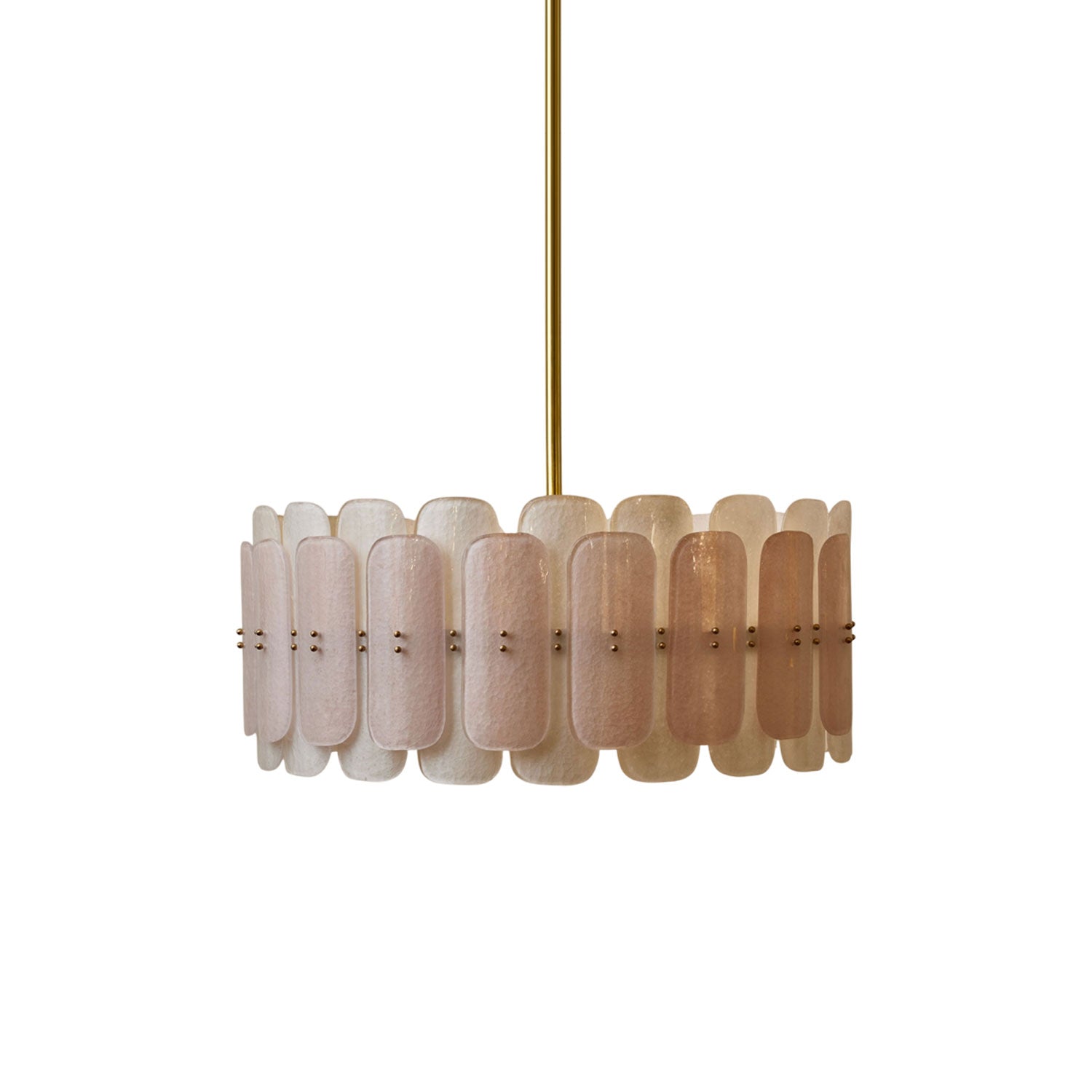 Rosalinne Modern Iron & Glass Chandelier