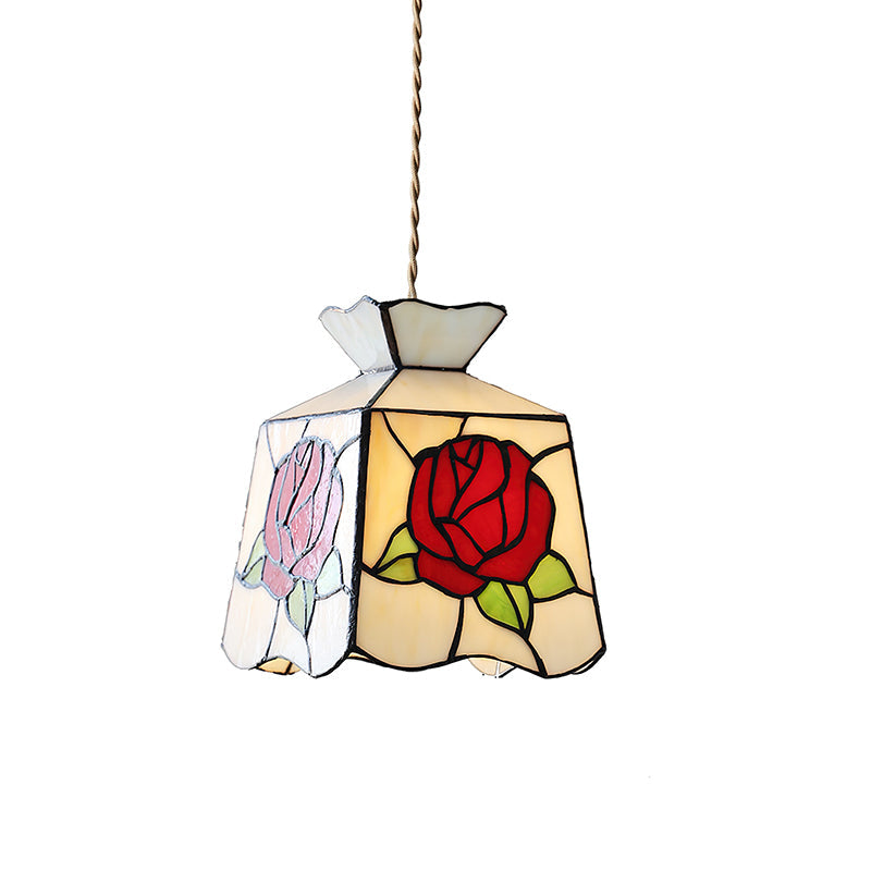 Tiffany Rose Glass Pendant Light - Letslighting