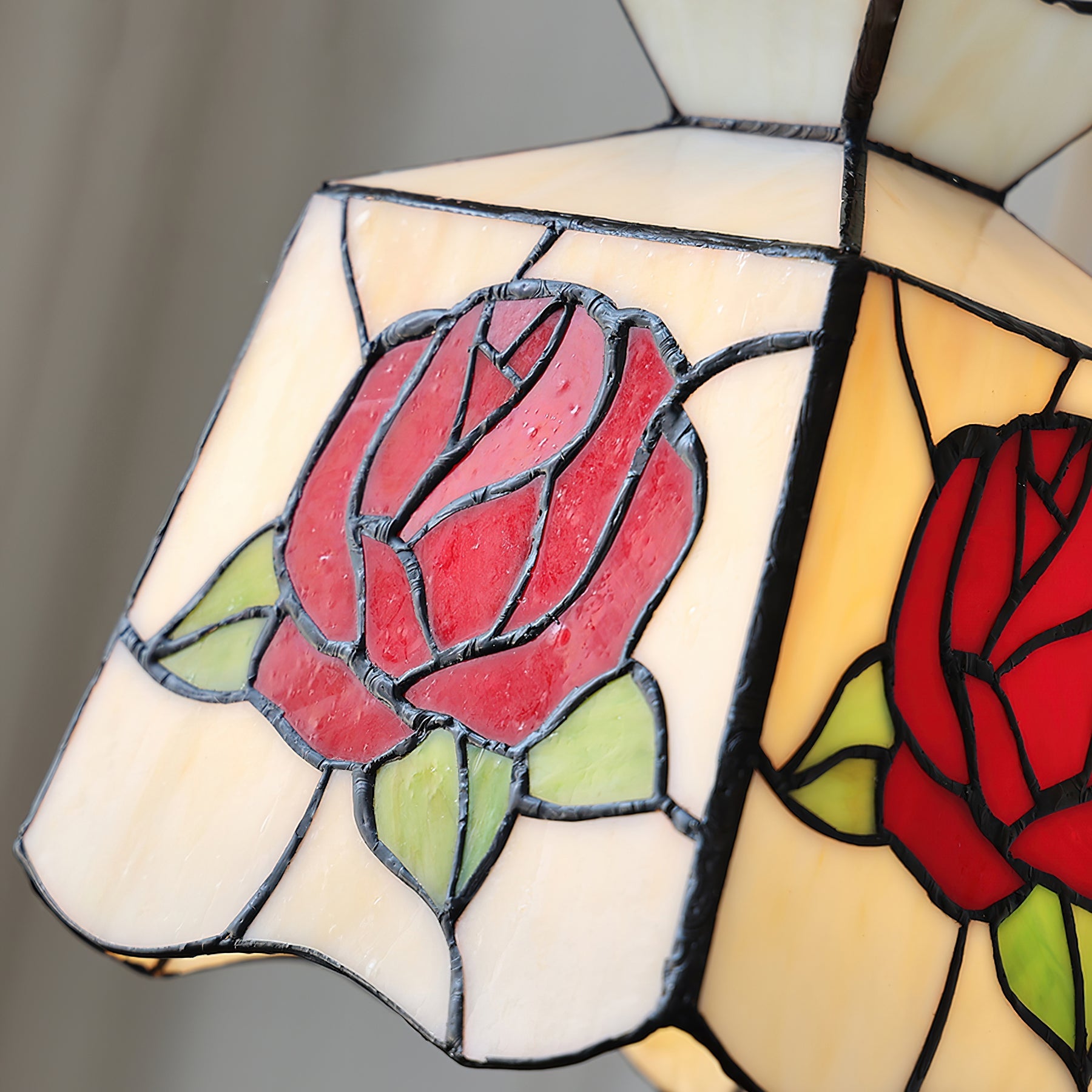 Tiffany Rose Glass Pendant Light - Letslighting