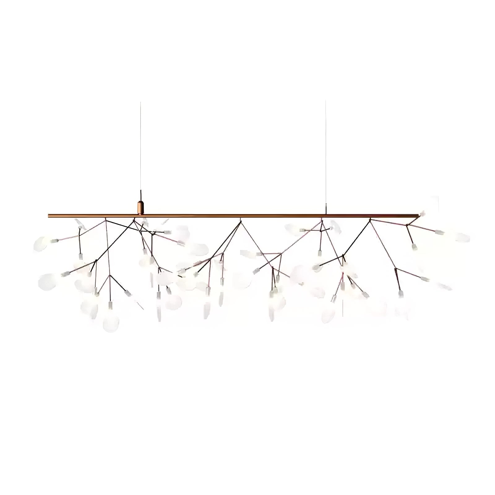 Lustra Chandelier Rose Gold Firefly LED Branch - Letslighting