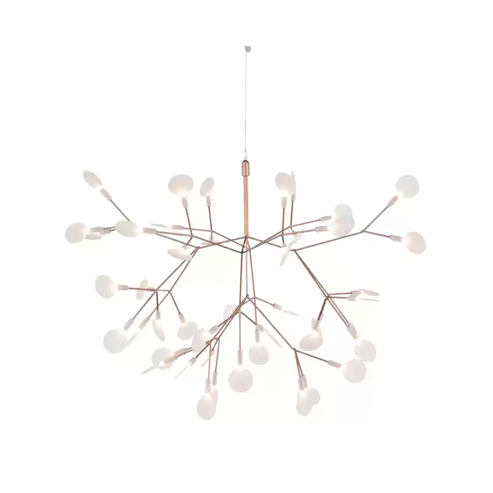 Lustra Chandelier Rose Gold Firefly LED Branch - Letslighting