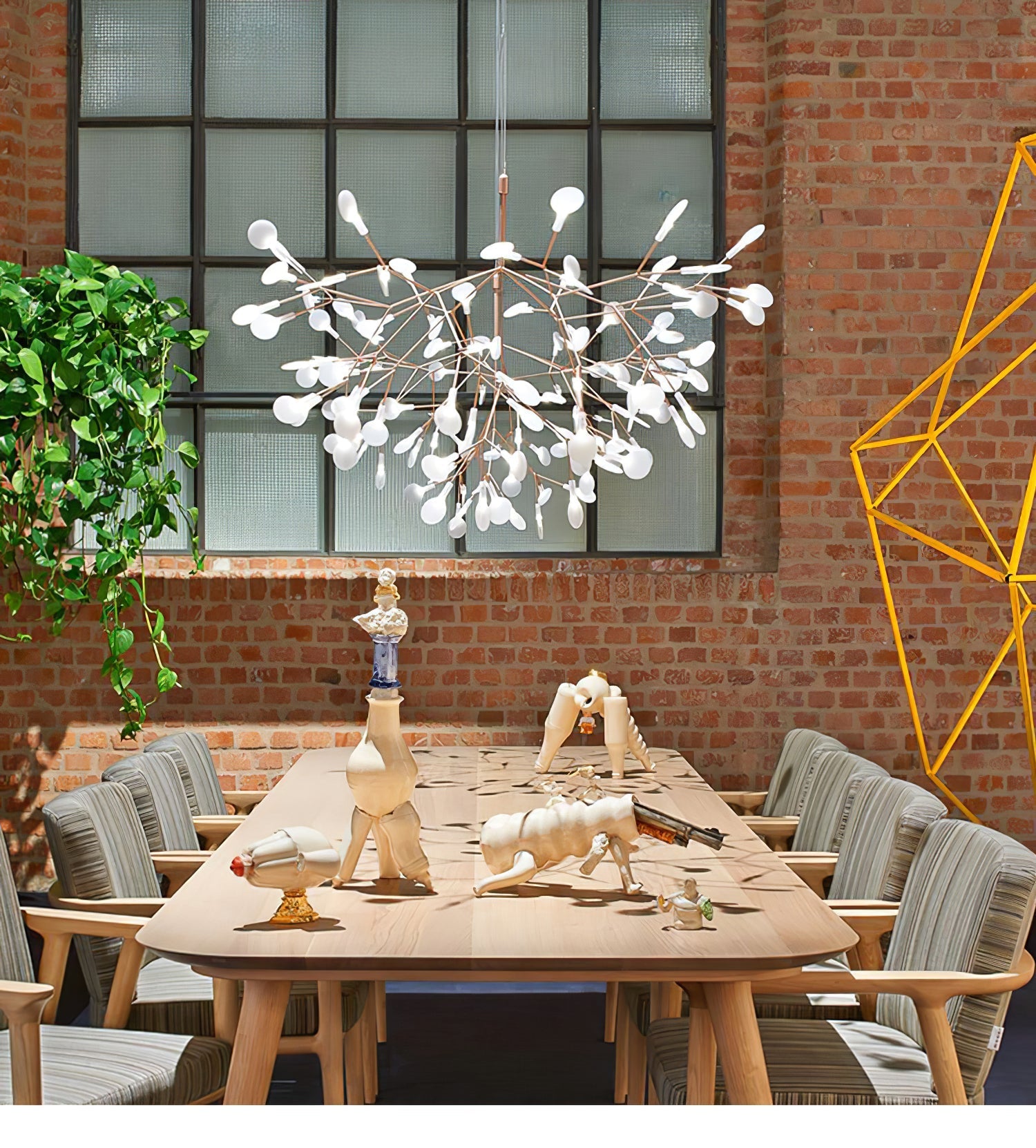 Lustra Chandelier Rose Gold Firefly LED Branch - Letslighting