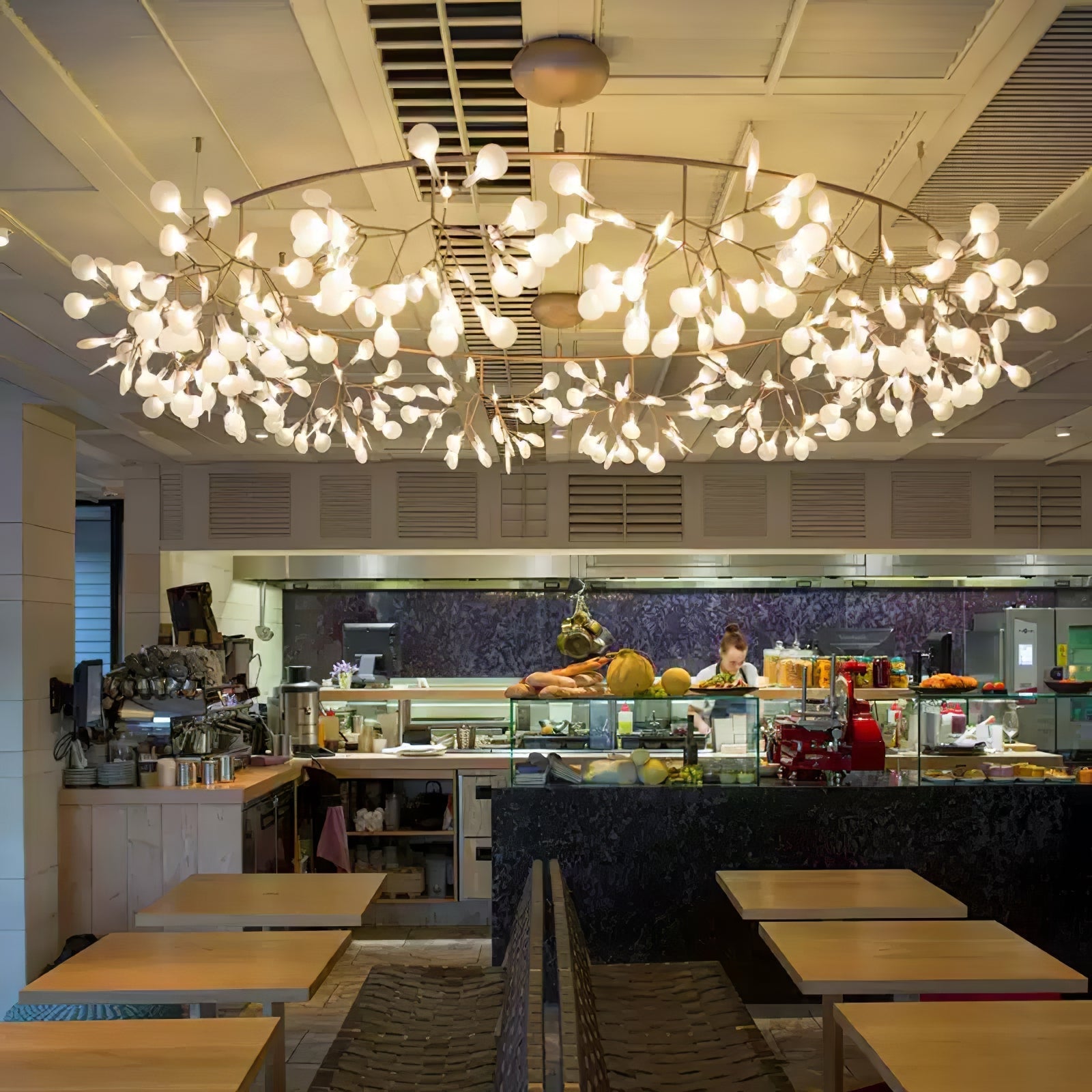 Lustra Chandelier Rose Gold Firefly LED Branch - Letslighting