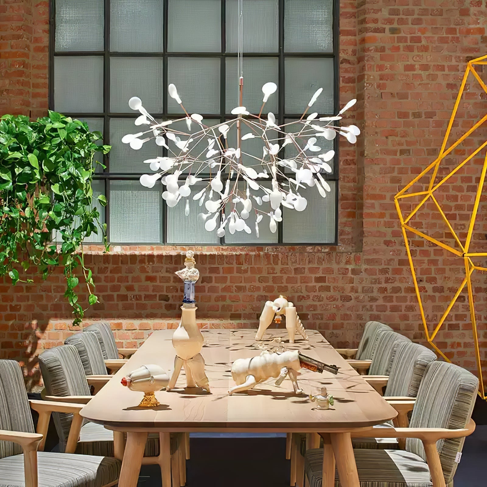 Lustra Chandelier Rose Gold Firefly LED Branch - Letslighting