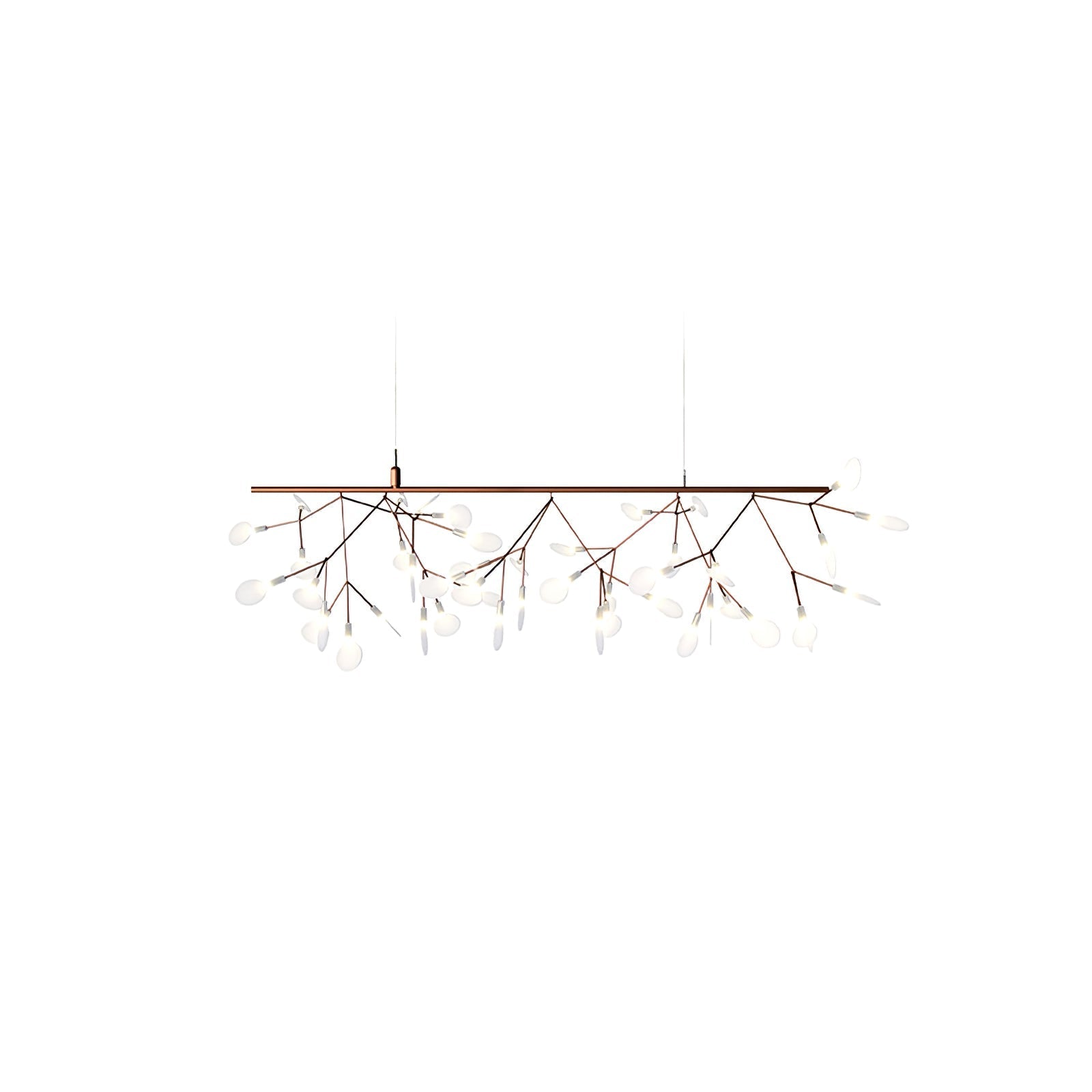 Lustra Chandelier Rose Gold Firefly LED Branch - Letslighting