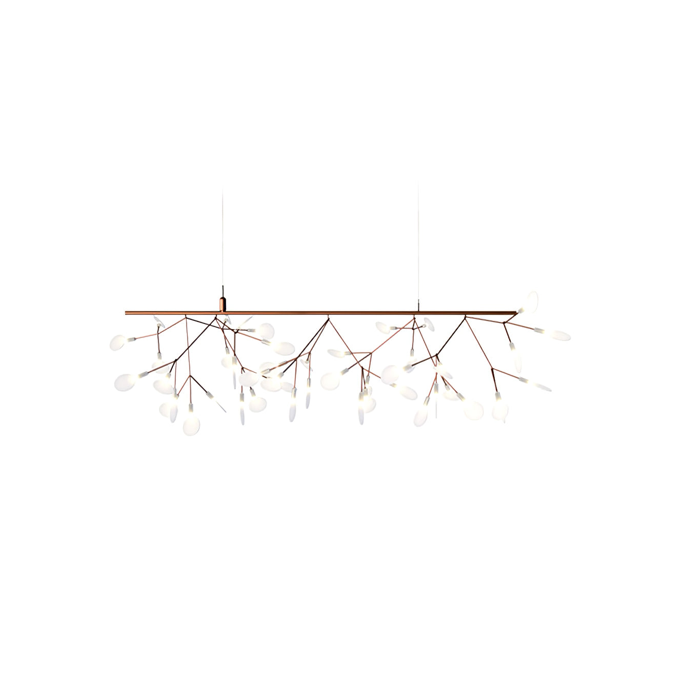 Lustra Chandelier Rose Gold Firefly LED Branch - Letslighting