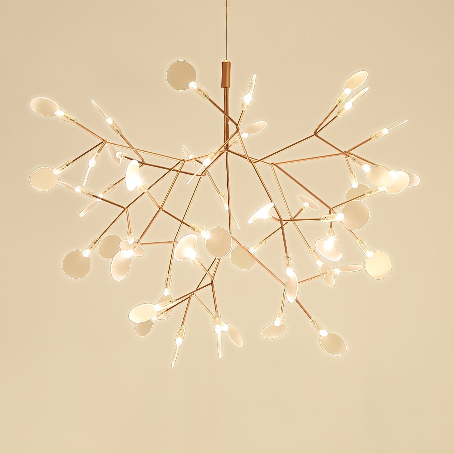 Lustra Chandelier Rose Gold Firefly LED Branch - Letslighting